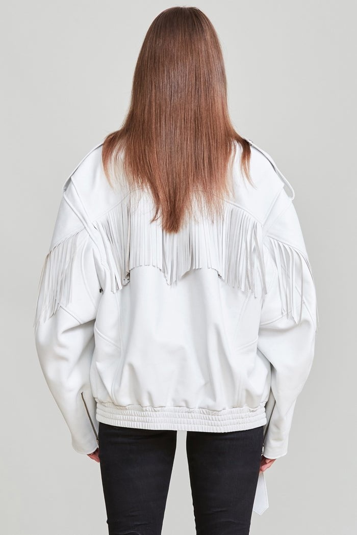 Fringe Oversized Motorcycle Bomber | R13 Denim Official Site - 4