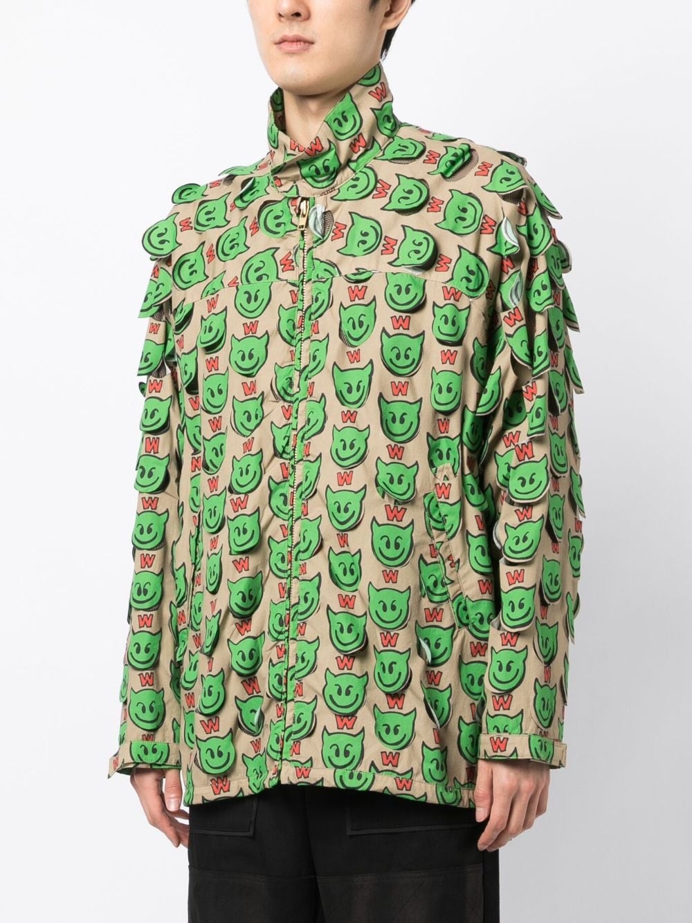 MOTIF-PRINT ZIP-UP JACKET - 2