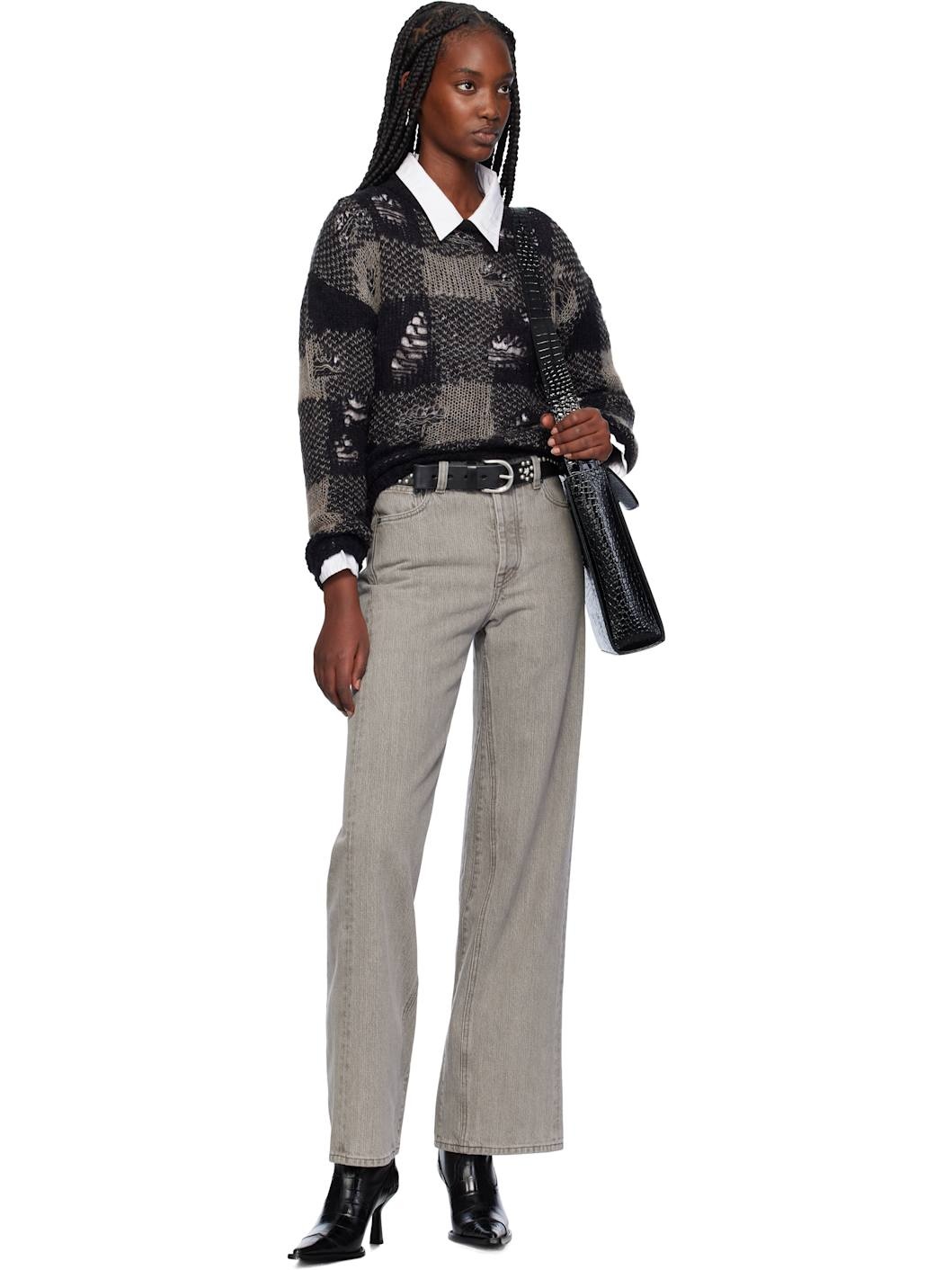 Gray Treble Cut Jeans - 4