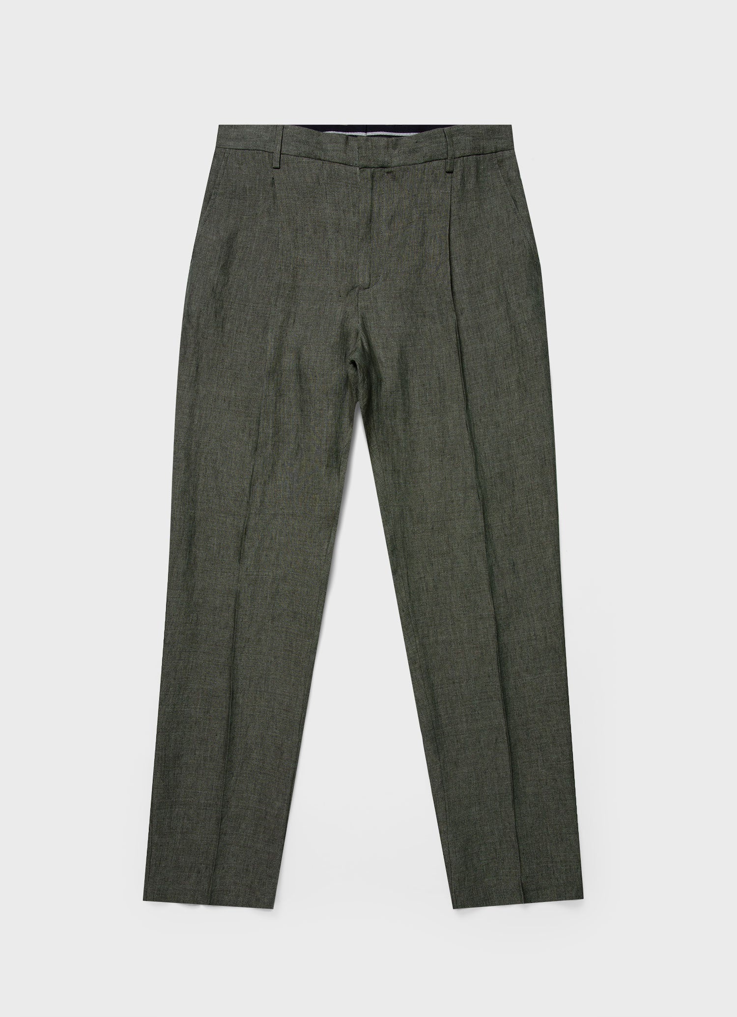 Pleated Linen Trouser - 1