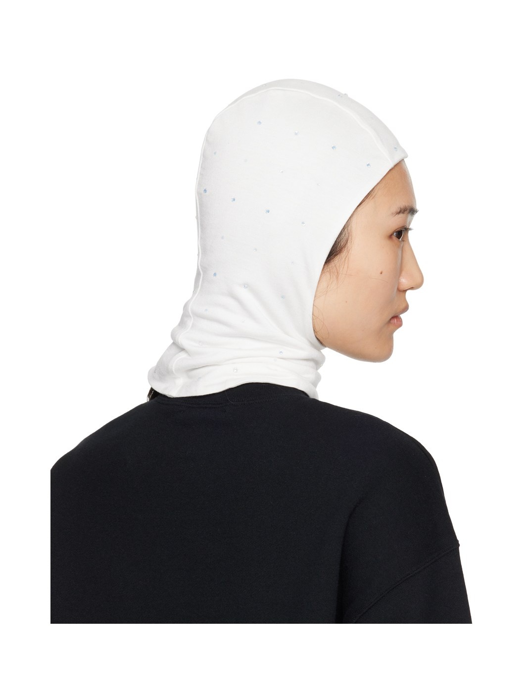 White Crystal-Cut Balaclava - 3