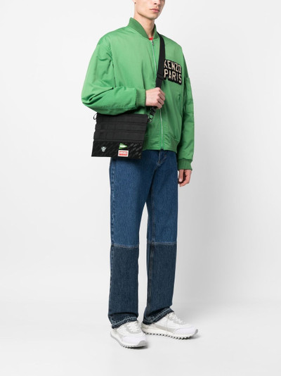 KENZO logo-patch messenger bag outlook