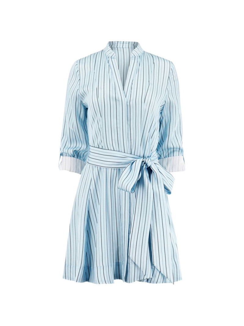 roll cuff striped dress 1