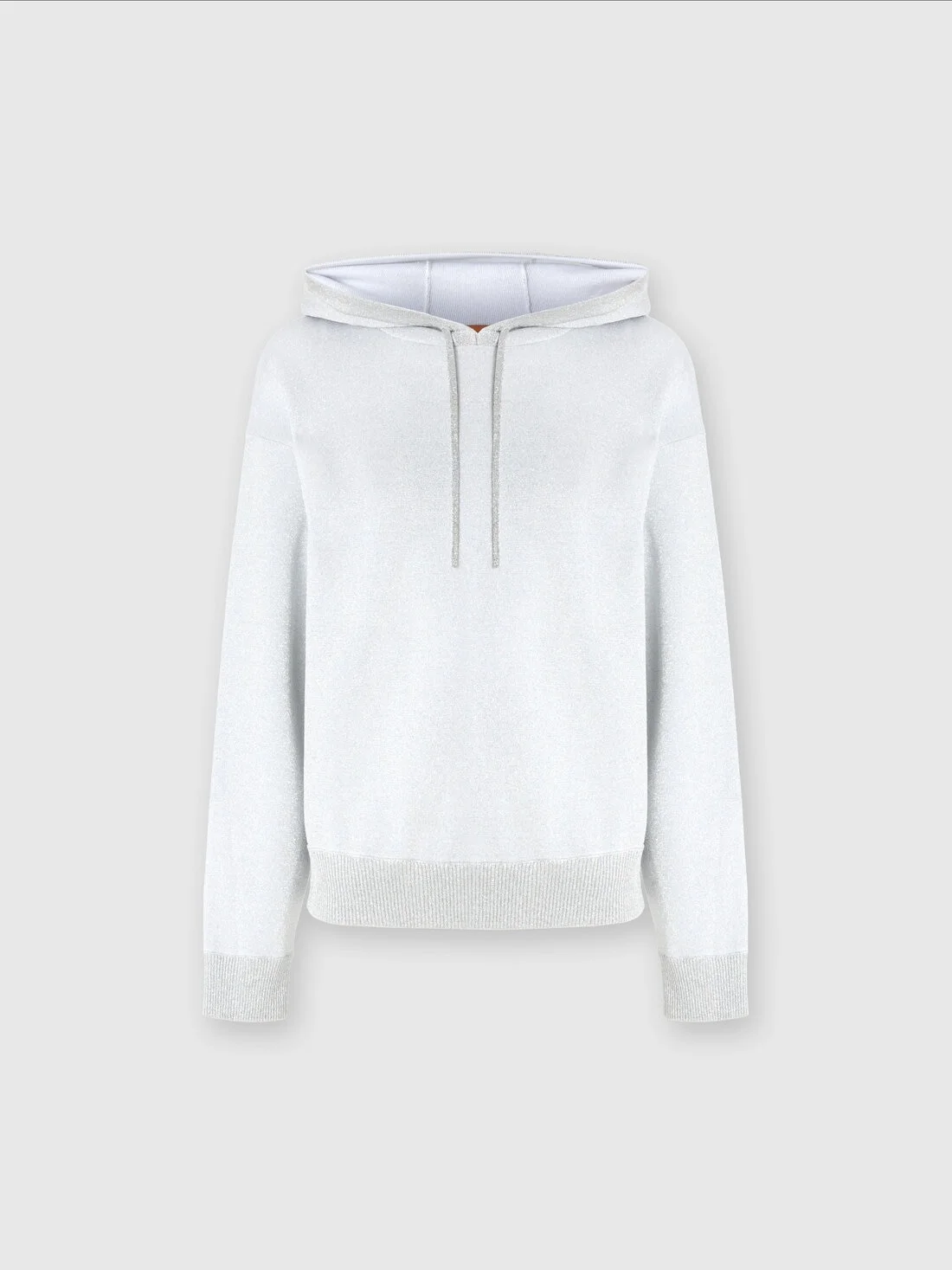 Lamé viscose hooded sweatshirt - 1