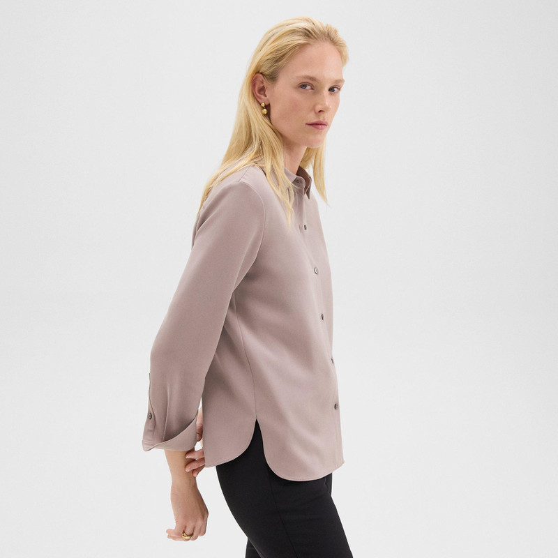 Straight Shirt in Admiral Crepe 2