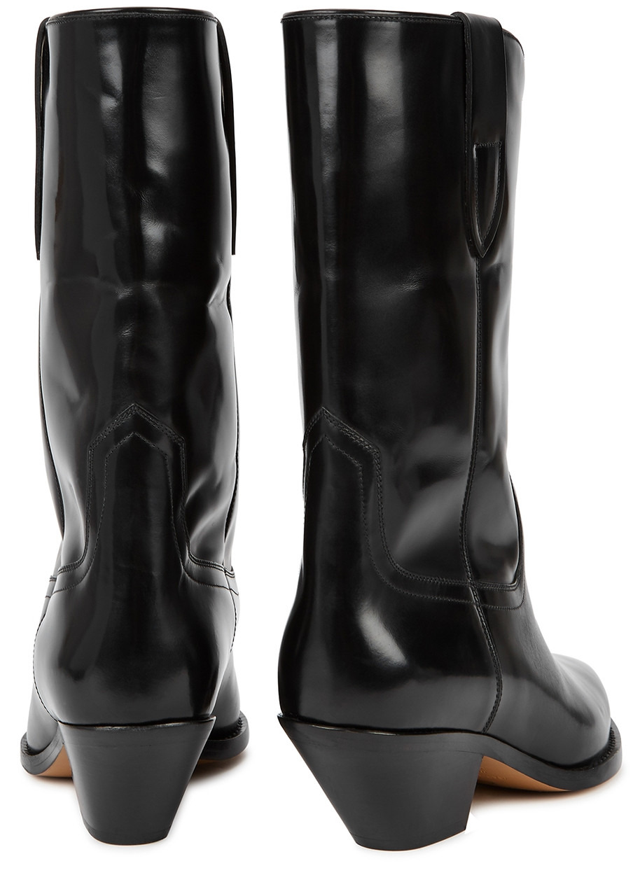 Dahope 50 black leather ankle boots - 3