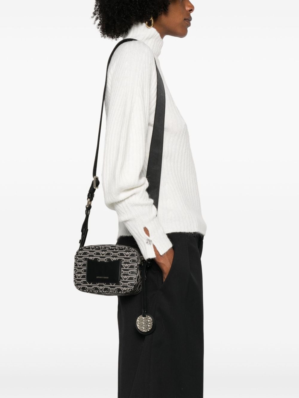 logo-print cross body bag - 2