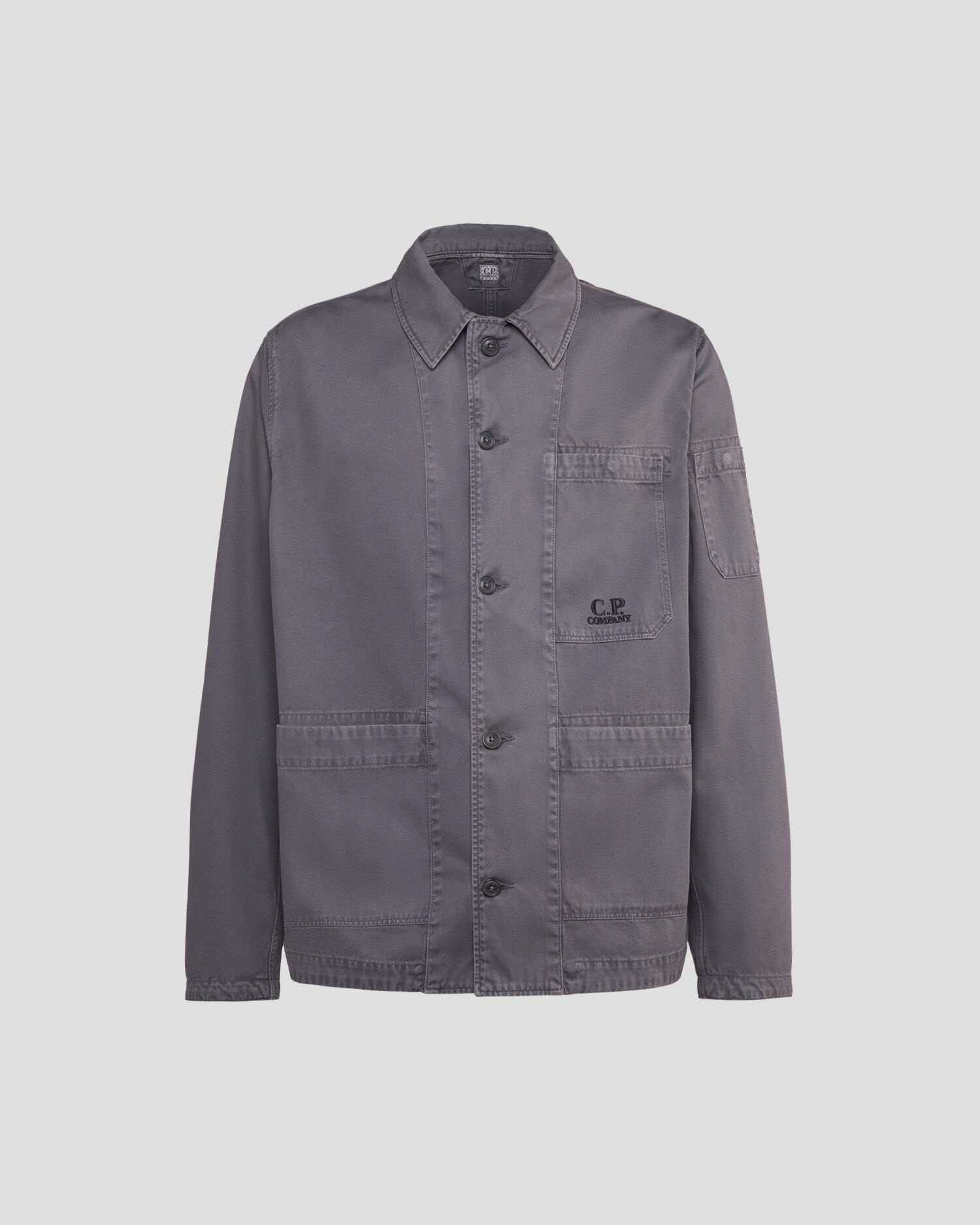Military Twill Emerized Workwear Shirt - 1