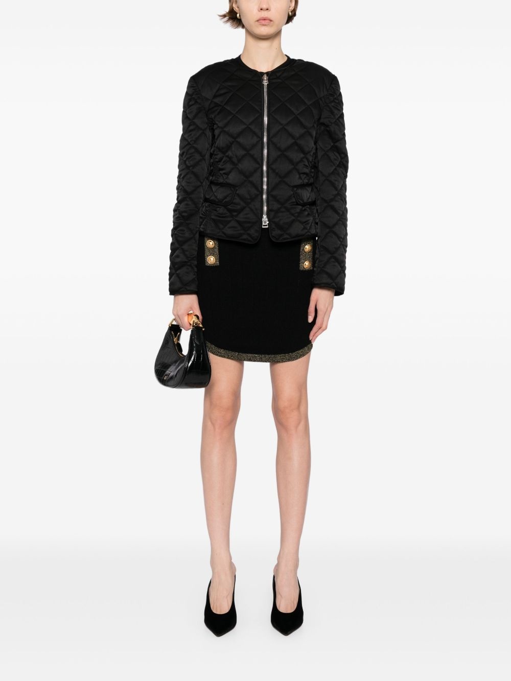 zip-up puffer jacket - 2