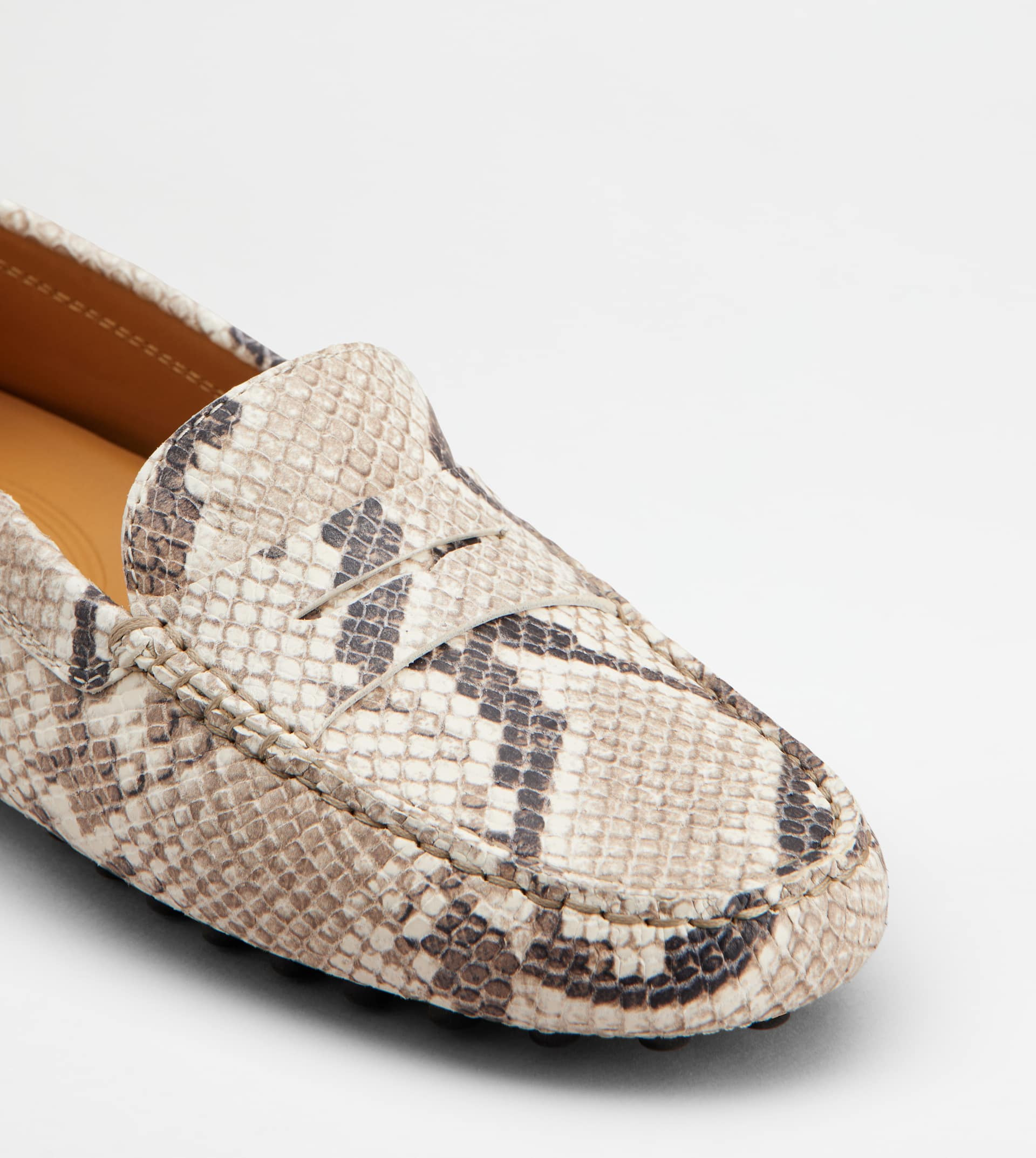 GOMMINO DRIVING SHOES IN LEATHER - BEIGE - 6