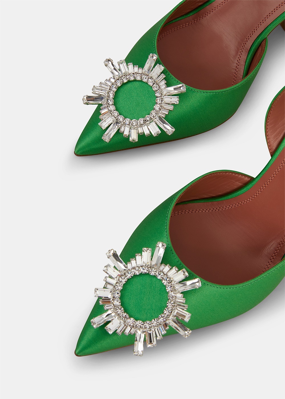 Shamrock Satin Begum Slingback - 4