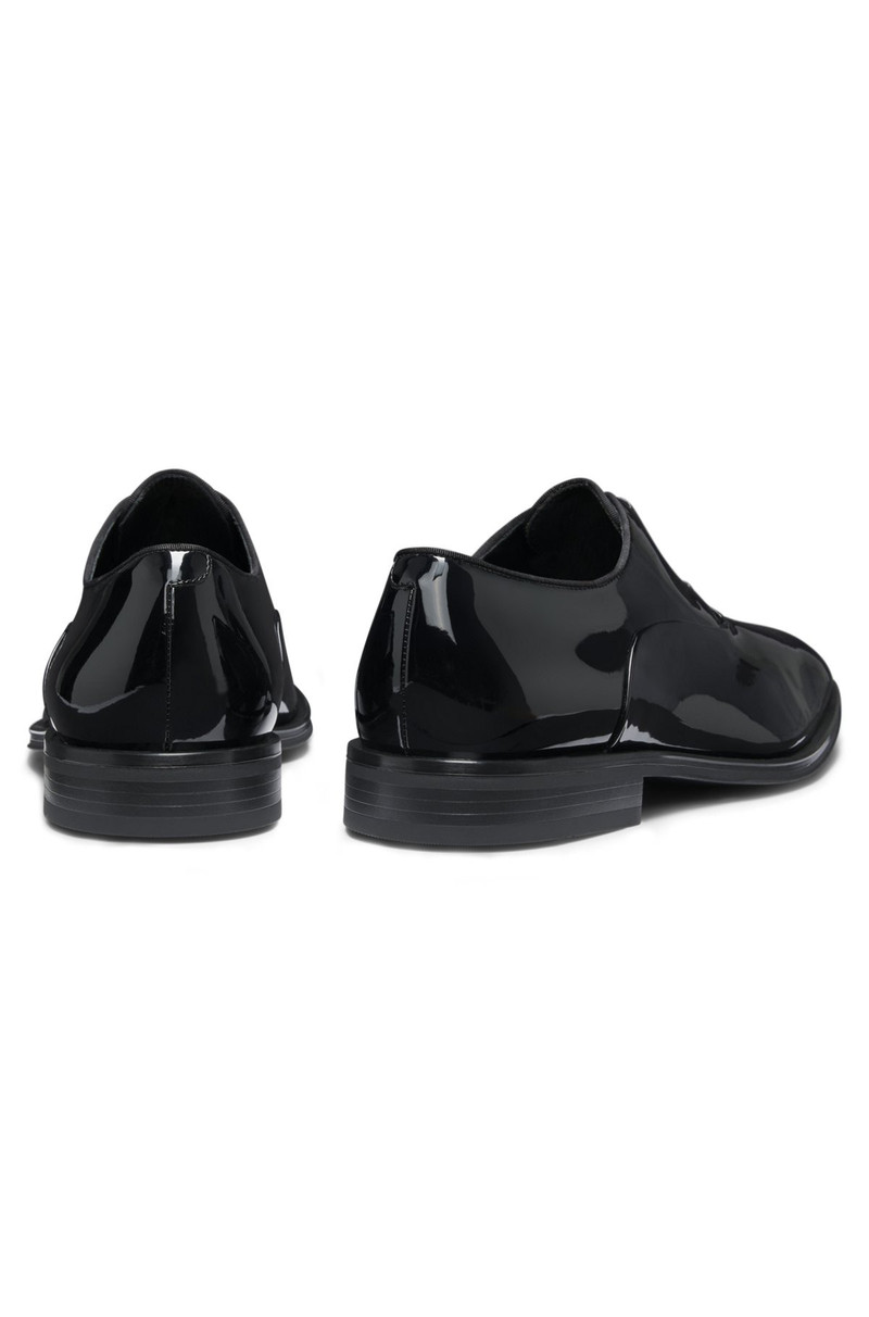 BOSS OXFORD SHOES IN TEXTURED PATENT LEATHER outlook