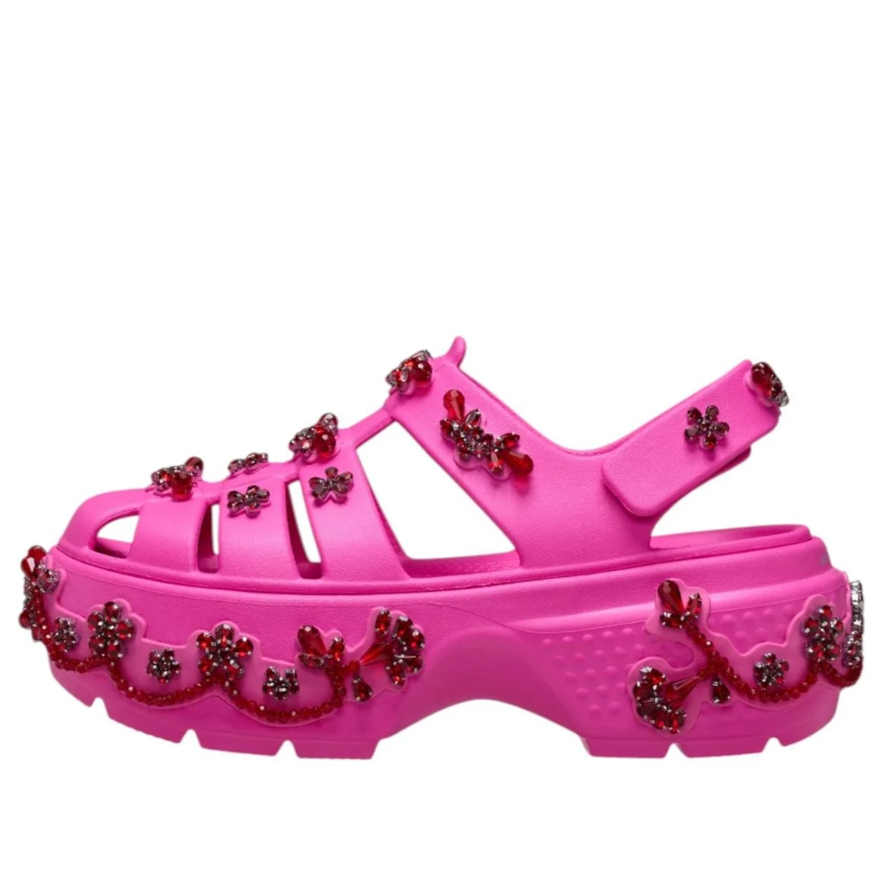Crocs Stomp Fisherman Clog 'Simone Rocha Electric Pink' 211428-6QQ - 1