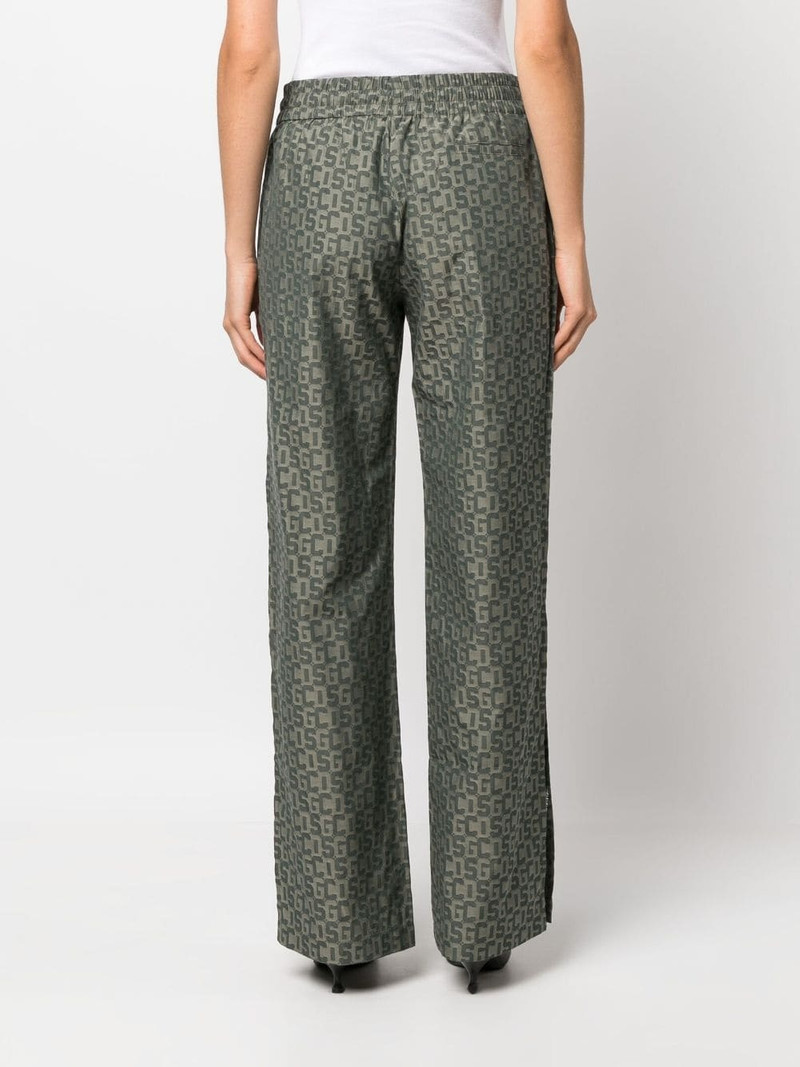 open-leg monogram trousers 4