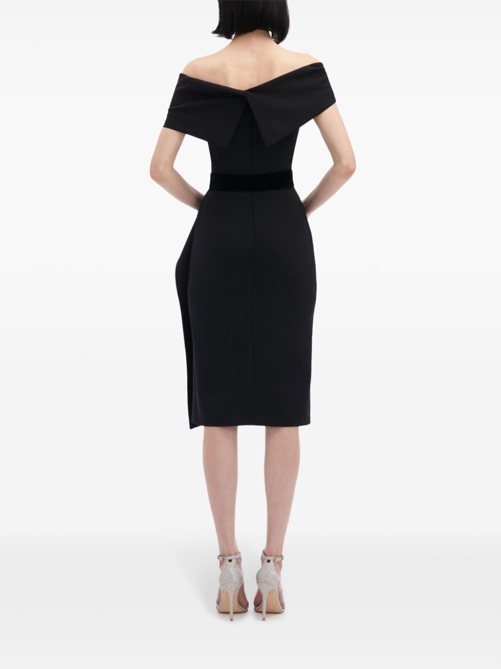 off-shoulder cocktail dress - 4