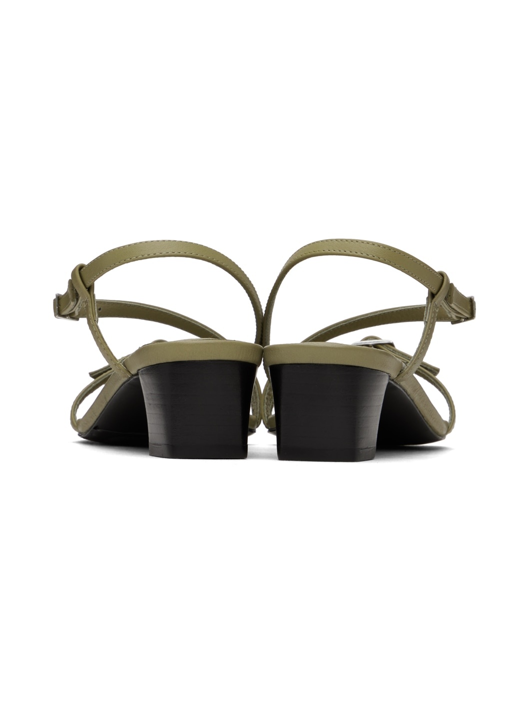 Green Mara Heeled Sandals - 2