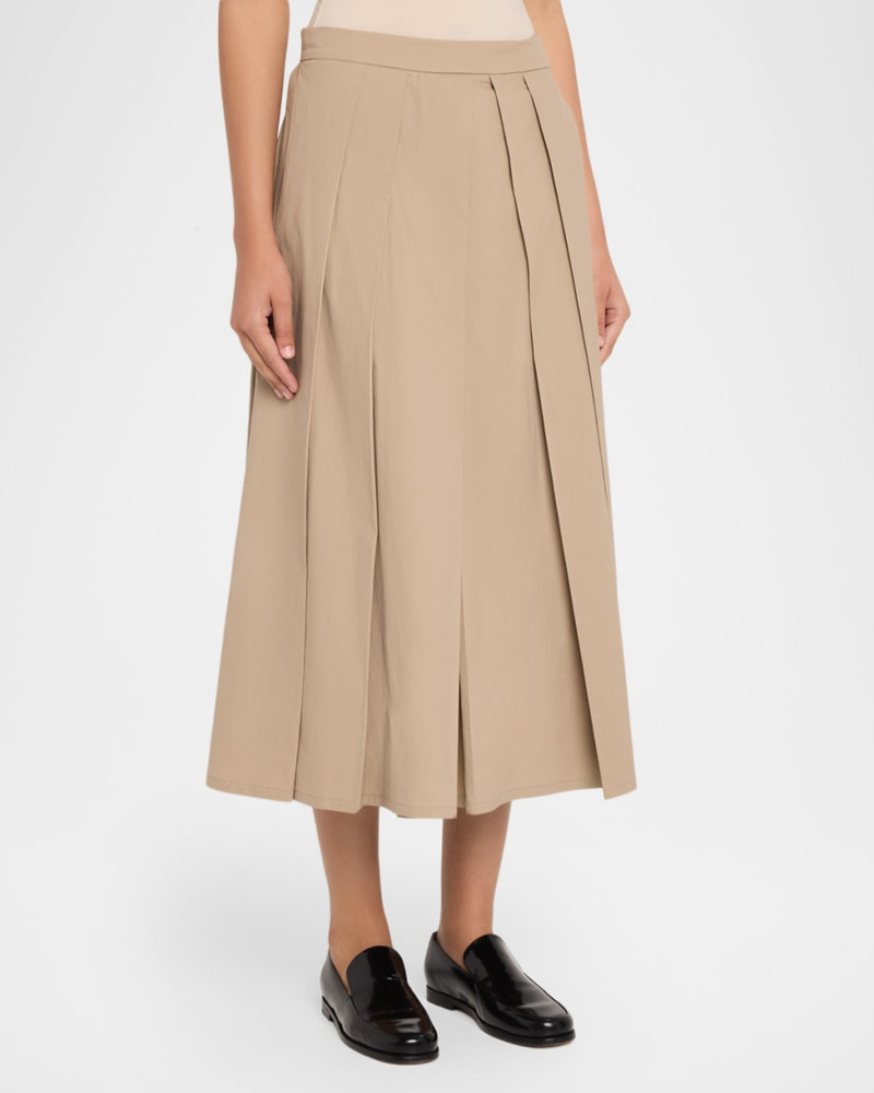 Eagle Club Poplin Pleated Midi Skirt 4