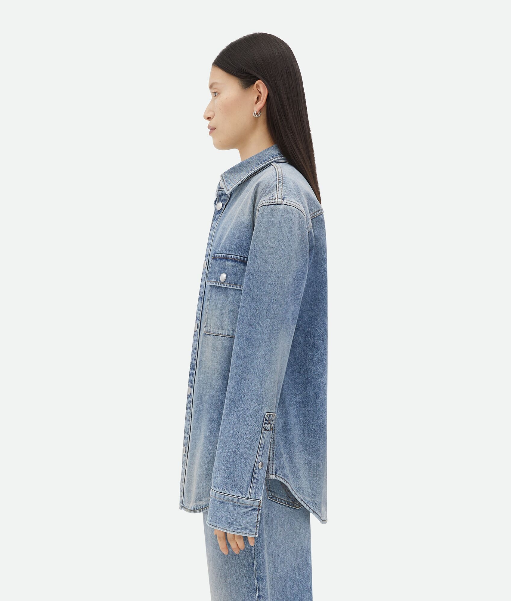Vintage Medium Indigo Denim Shirt - 2