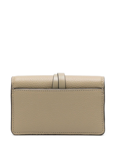 See by Chloé Green Alphabet Trifold Leather Wallet outlook