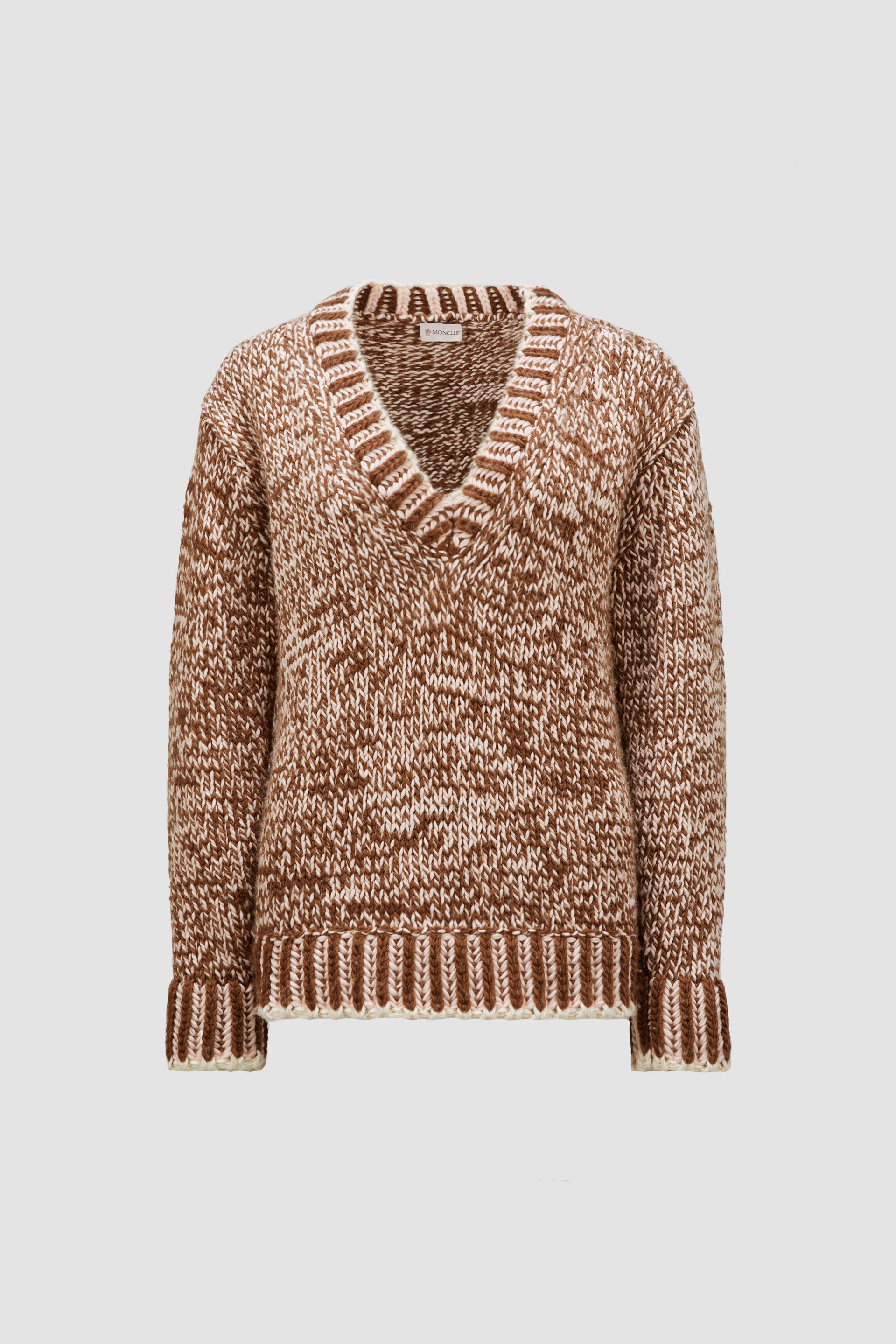 Wool Blend V-Neck Sweater - 1