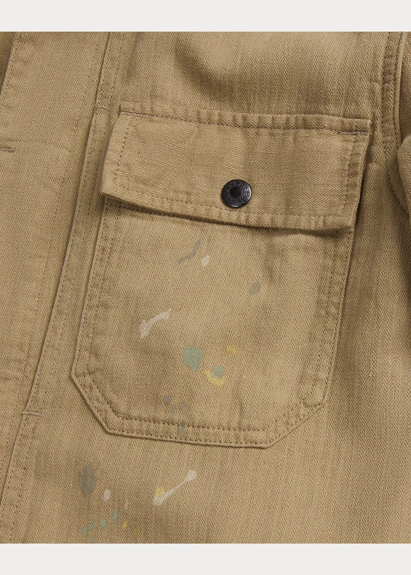 Linen-Cotton Herringbone Twill Coverall 4