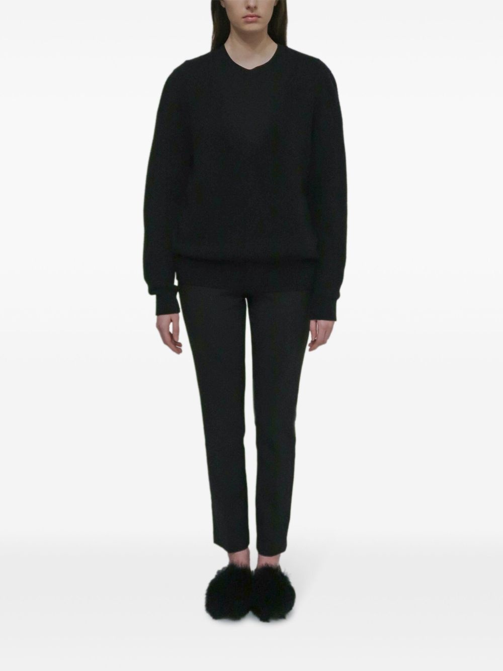 V-neck knitted jumper - 2