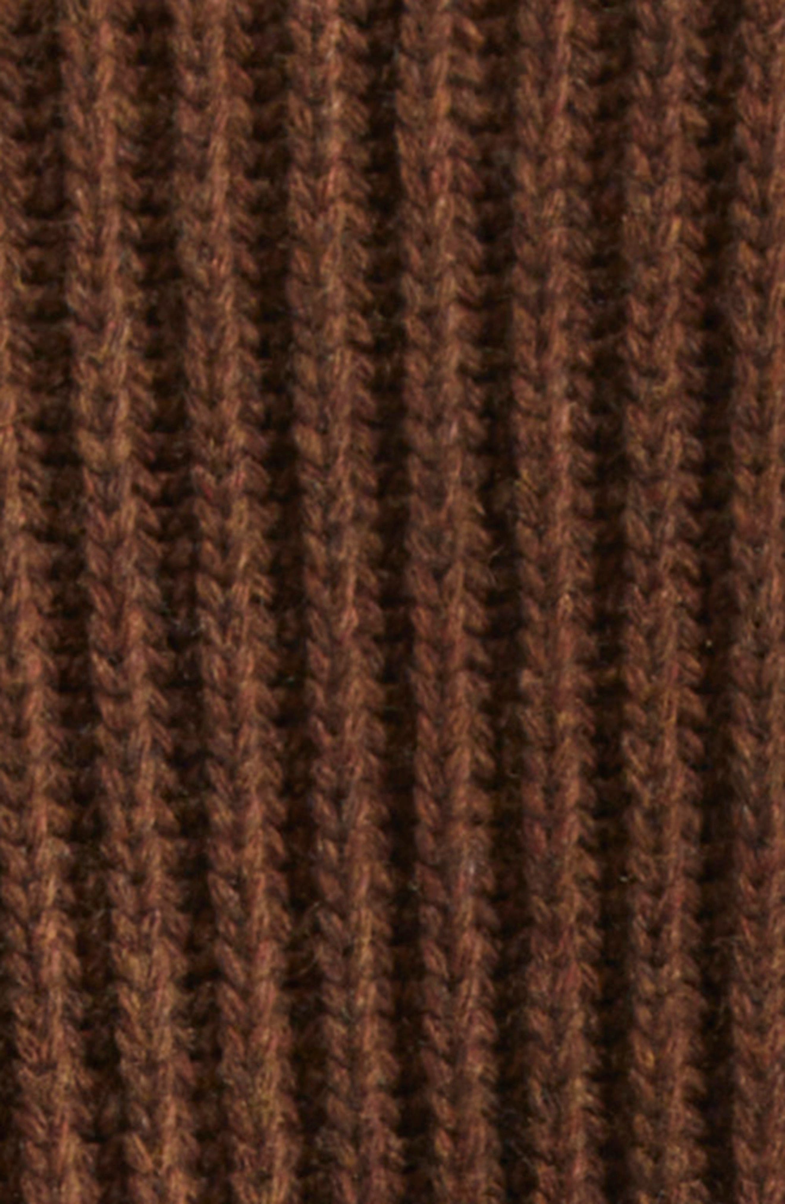 MM6 Maison Margiela Distressed Wool Blend V-Neck Sweater in Brown Melange at Nordstrom - 7