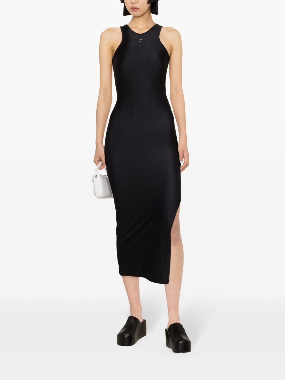 logo-embellished midi dress - 2