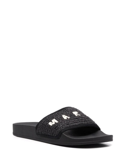 Marni woven logo slides outlook