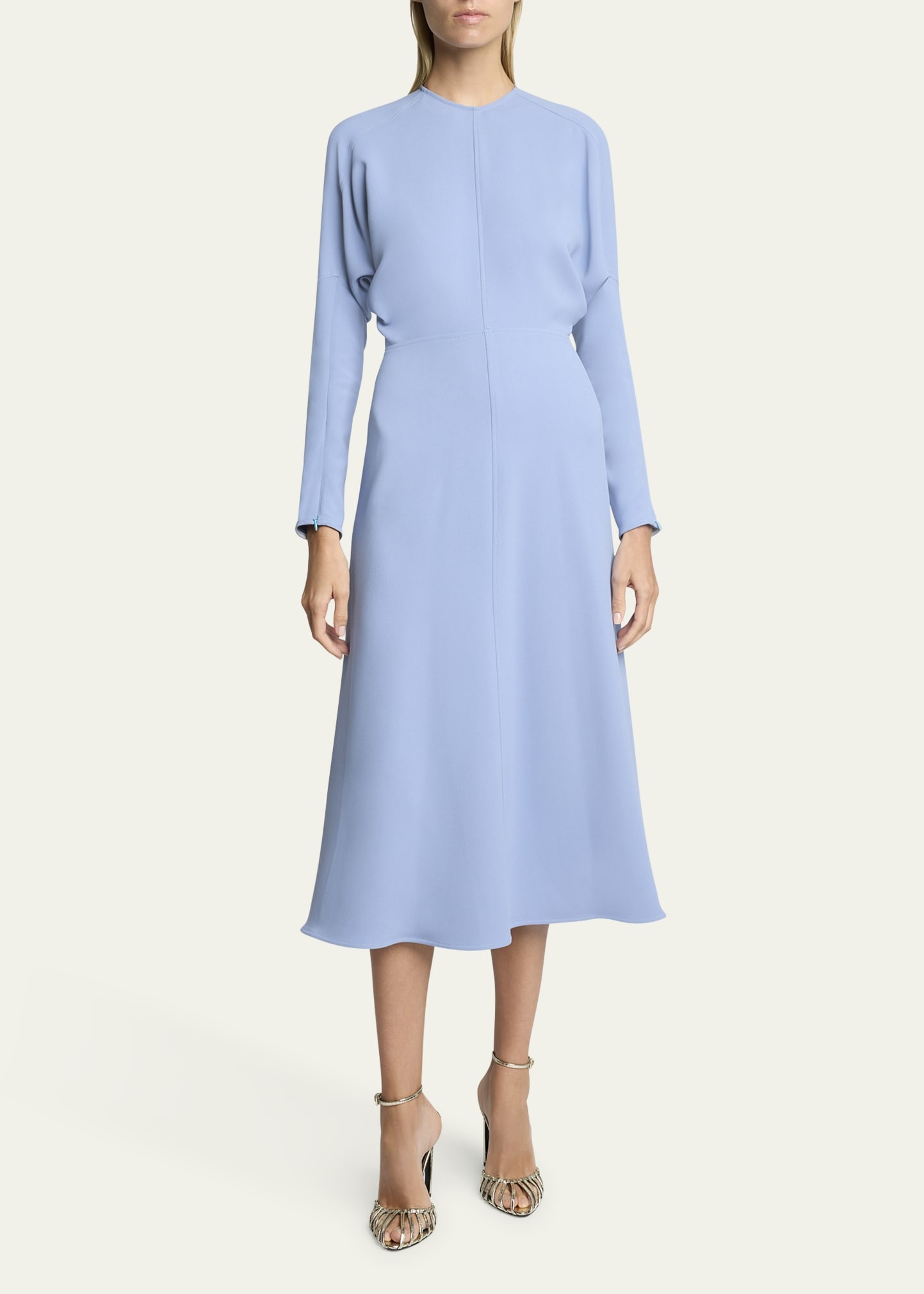 Classic Dolman Sleeve Midi Dress - 2