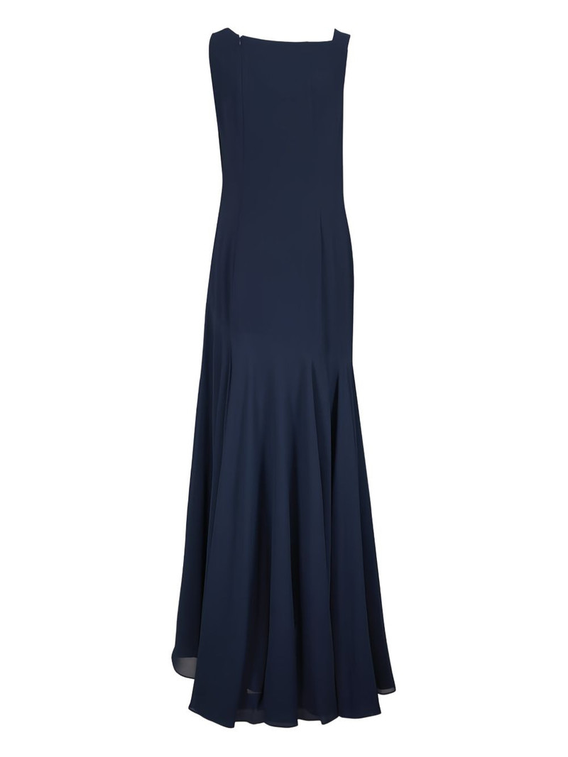 AKRIS embellishment draped maxi dress outlook