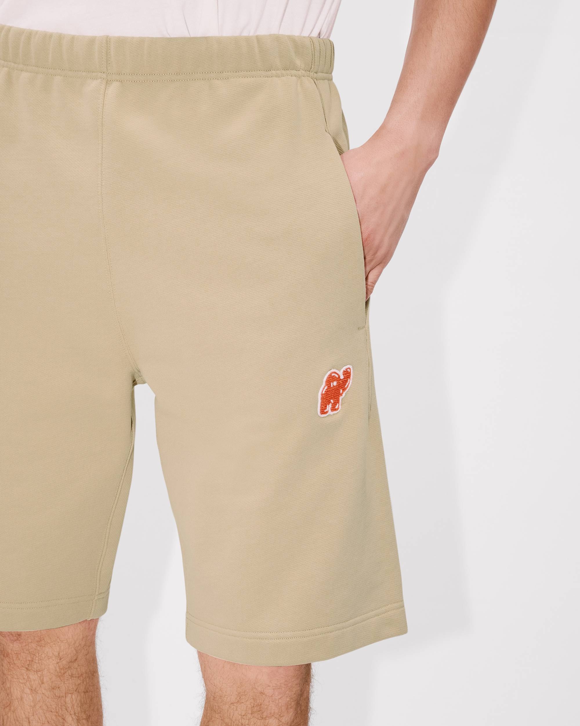'KENZO Elephant Logo' embroidered short in cotton - 6