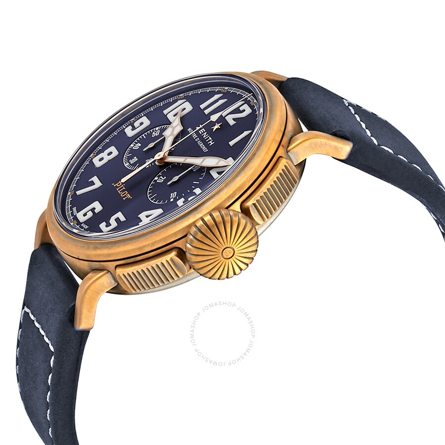 Zenith Pilot Type 20 Bronze Chronograph Automatic Blue Dial Men's Watch 29.2430.4069/57.C808 - 2