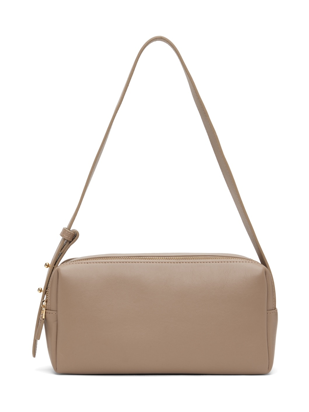 Taupe Trousse Leather Bag - 1