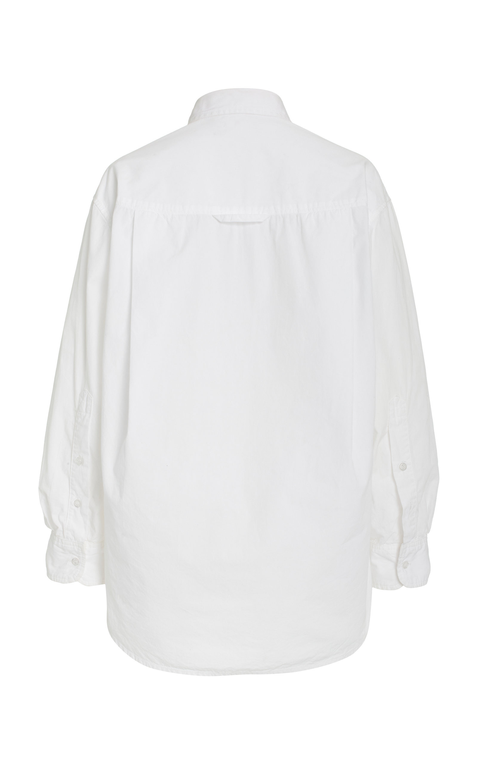 Kayla Oversized Cotton Shirt white - 5