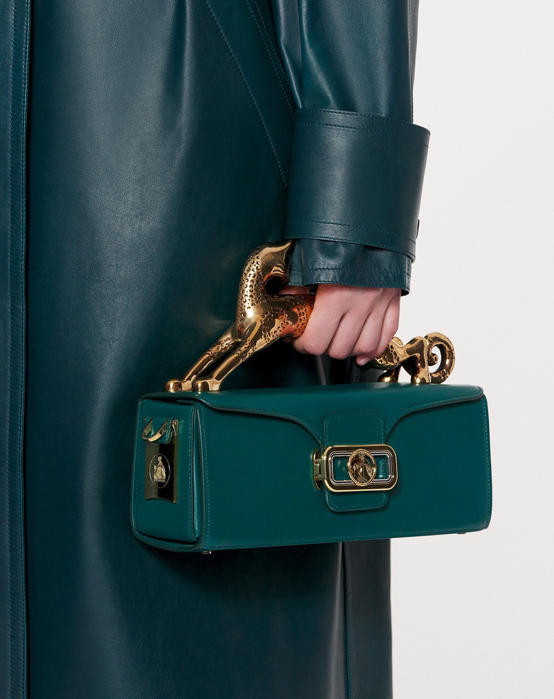 MEDIUM LEATHER PENCIL CAT BAG 8