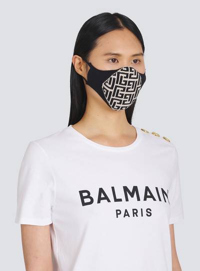 Balmain Cotton mask with Balmain monogram outlook
