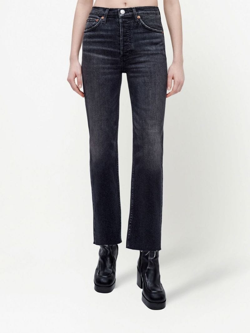 high-rise cropped jeans - 3