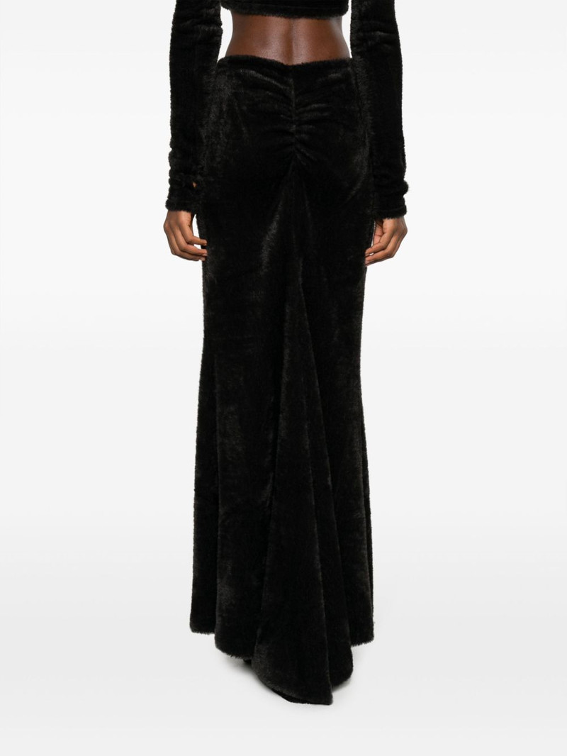 faux-shearling maxi skirt 4