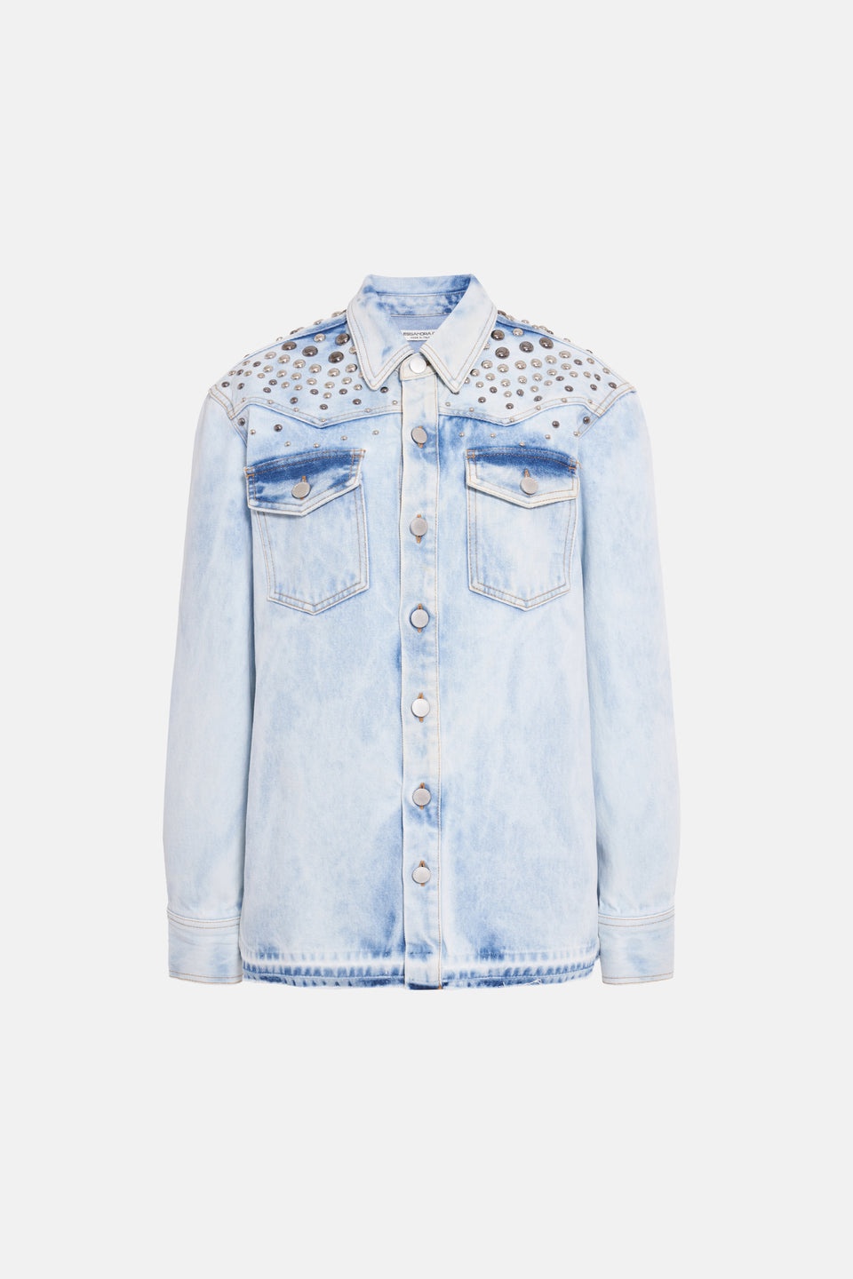 DENIM JACKET WITH STUDS - 1