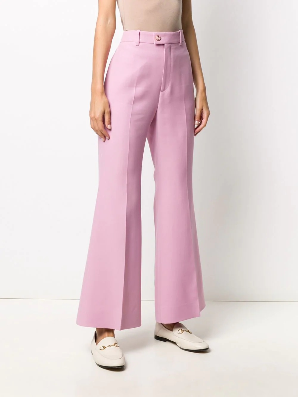 flared tailored trousers - 3