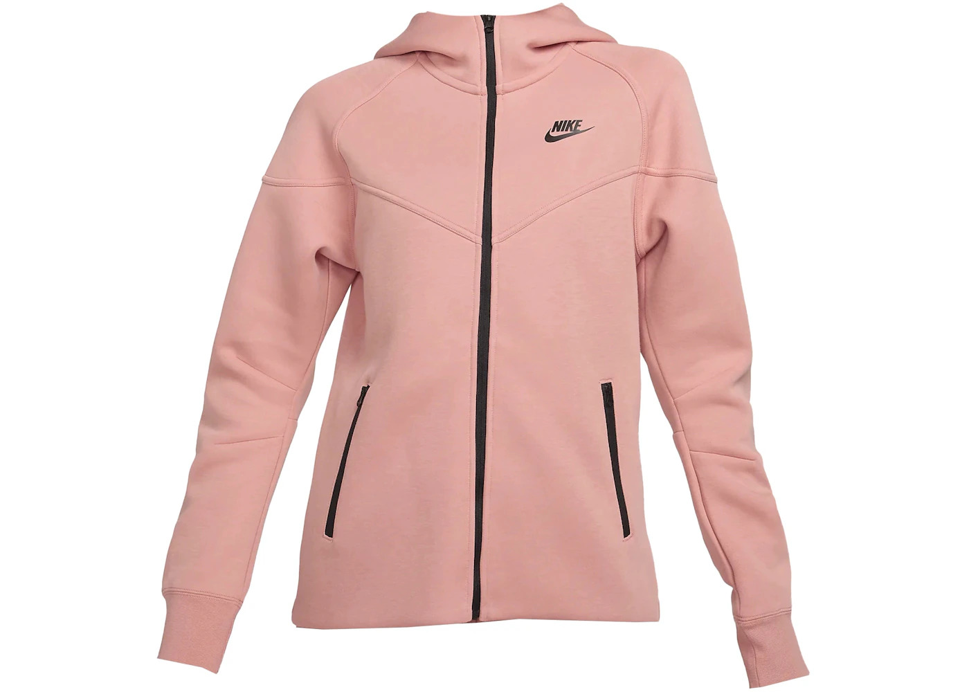 Nike Sportswear Women's Tech Fleece Windrunner Full-Zip Hoodie Red Stardust/Black - 1
