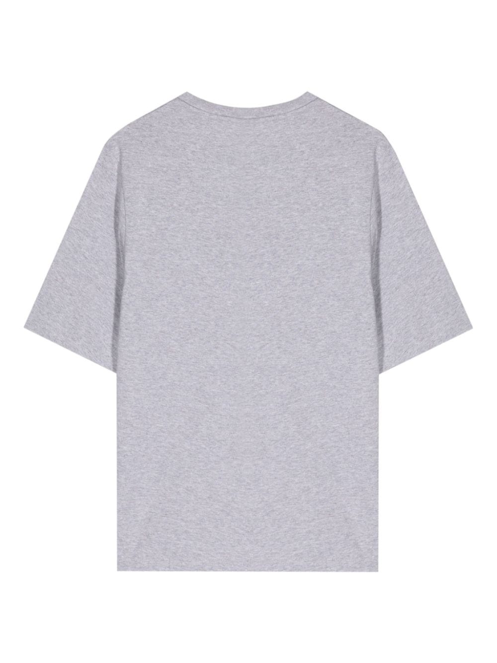 logo-embroidered cotton T-shirt - 2