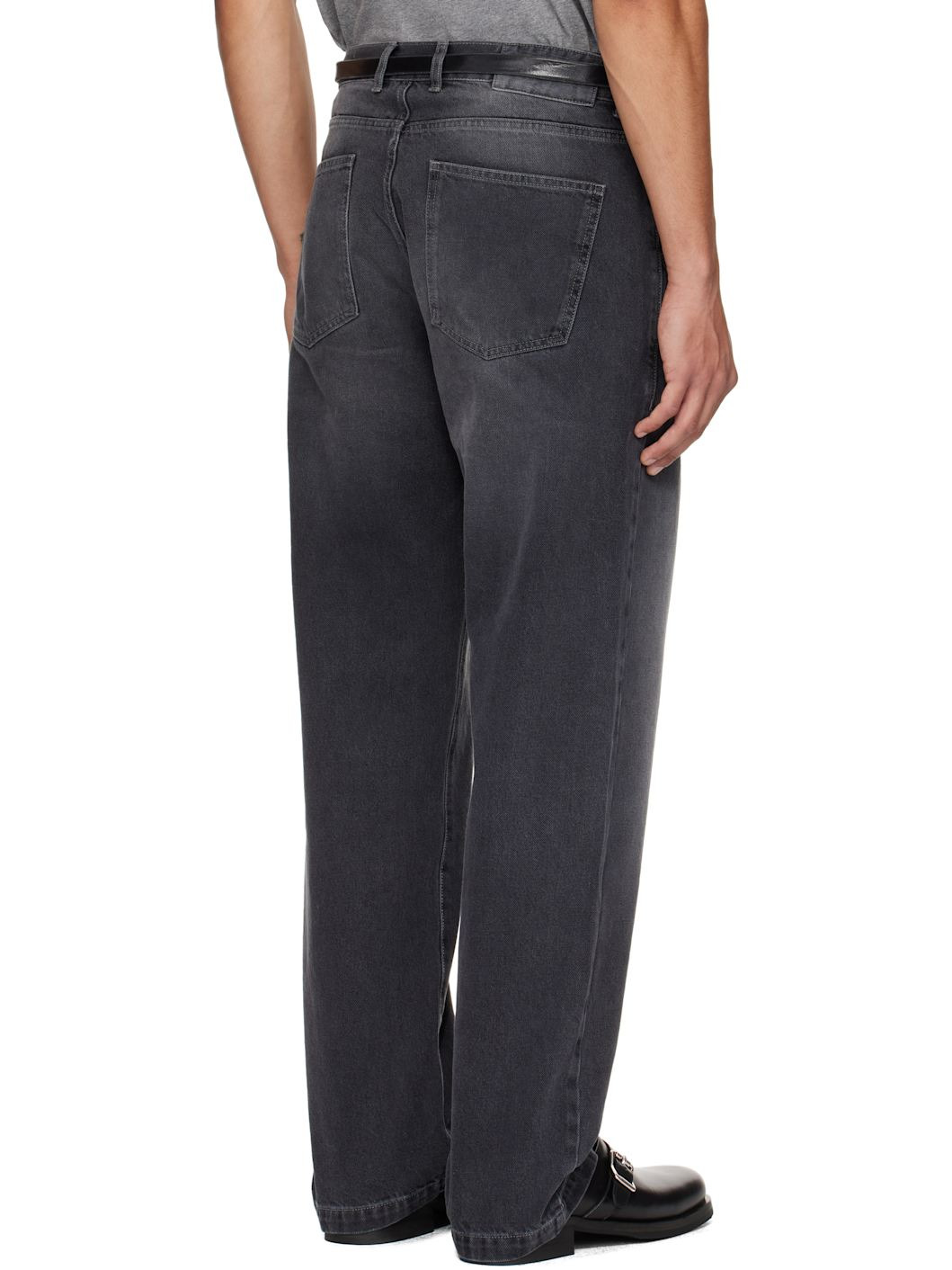 Gray Regular Jeans - 3