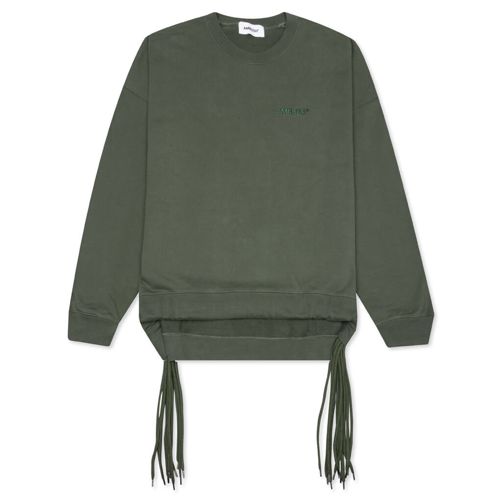 AMBUSH MULTICORD CREWNECK - THYME/THYME - 1