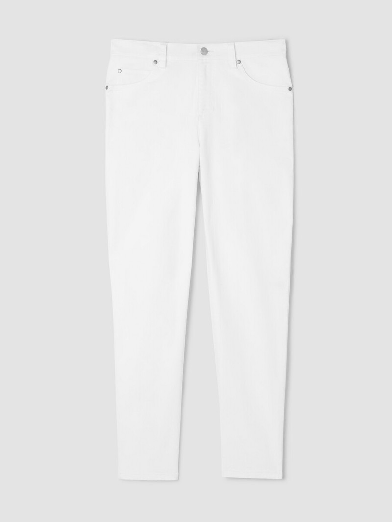 Garment-Dyed Organic Cotton Denim Slim Jean 1