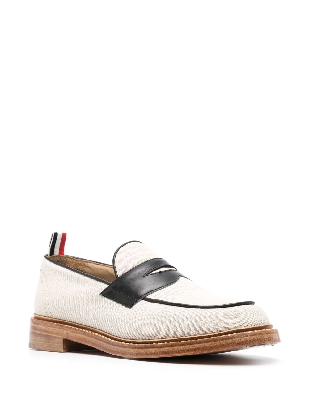 colour-block penny loafers - 2