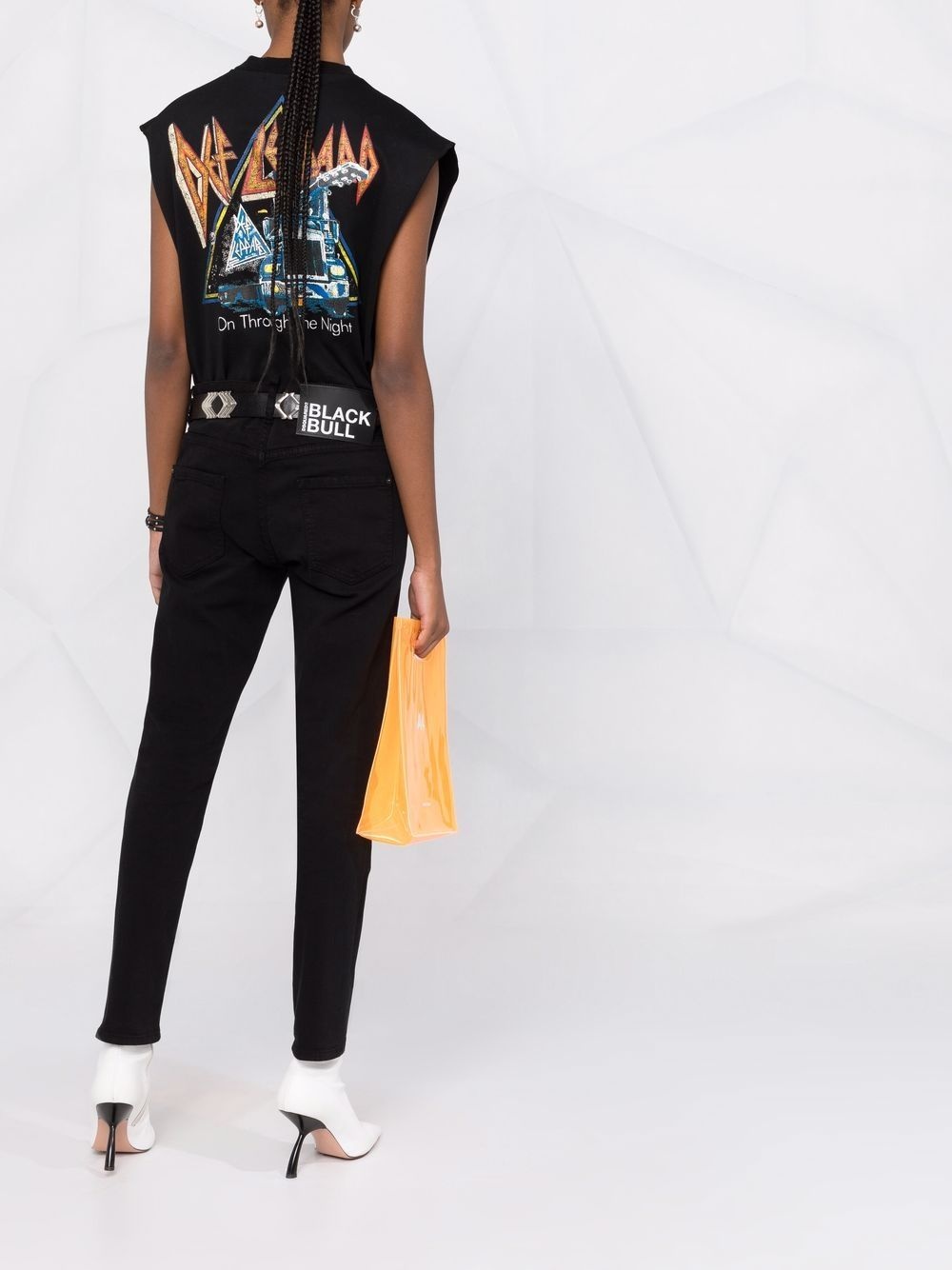 logo-patch denim jeans - 4