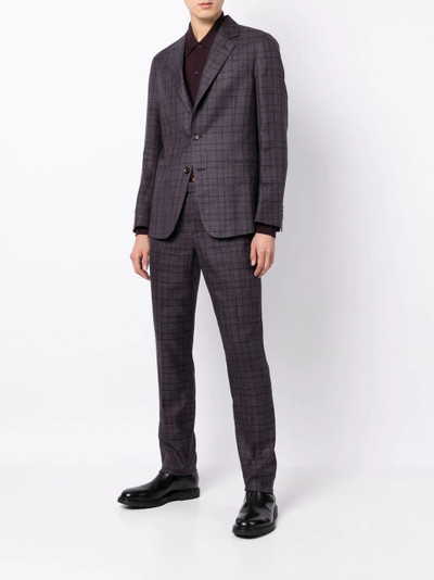 Paul Smith check-pattern straight-leg trousers outlook