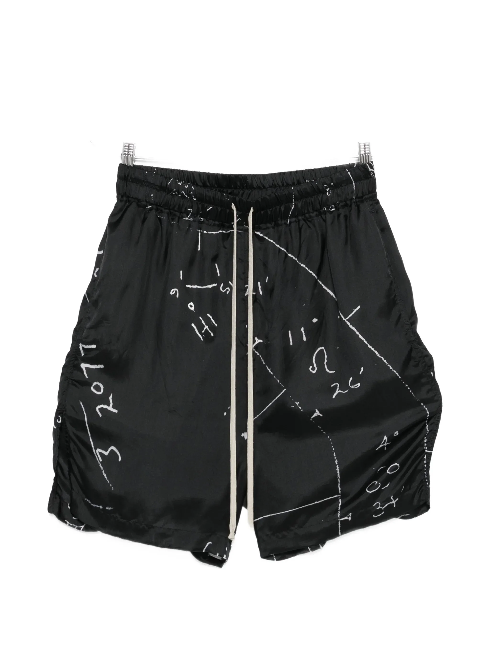 Rick Owens Graphic-print Drawstring Shorts - 1